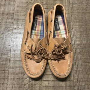 Sperry Tan Leather Boat Shoes for Women